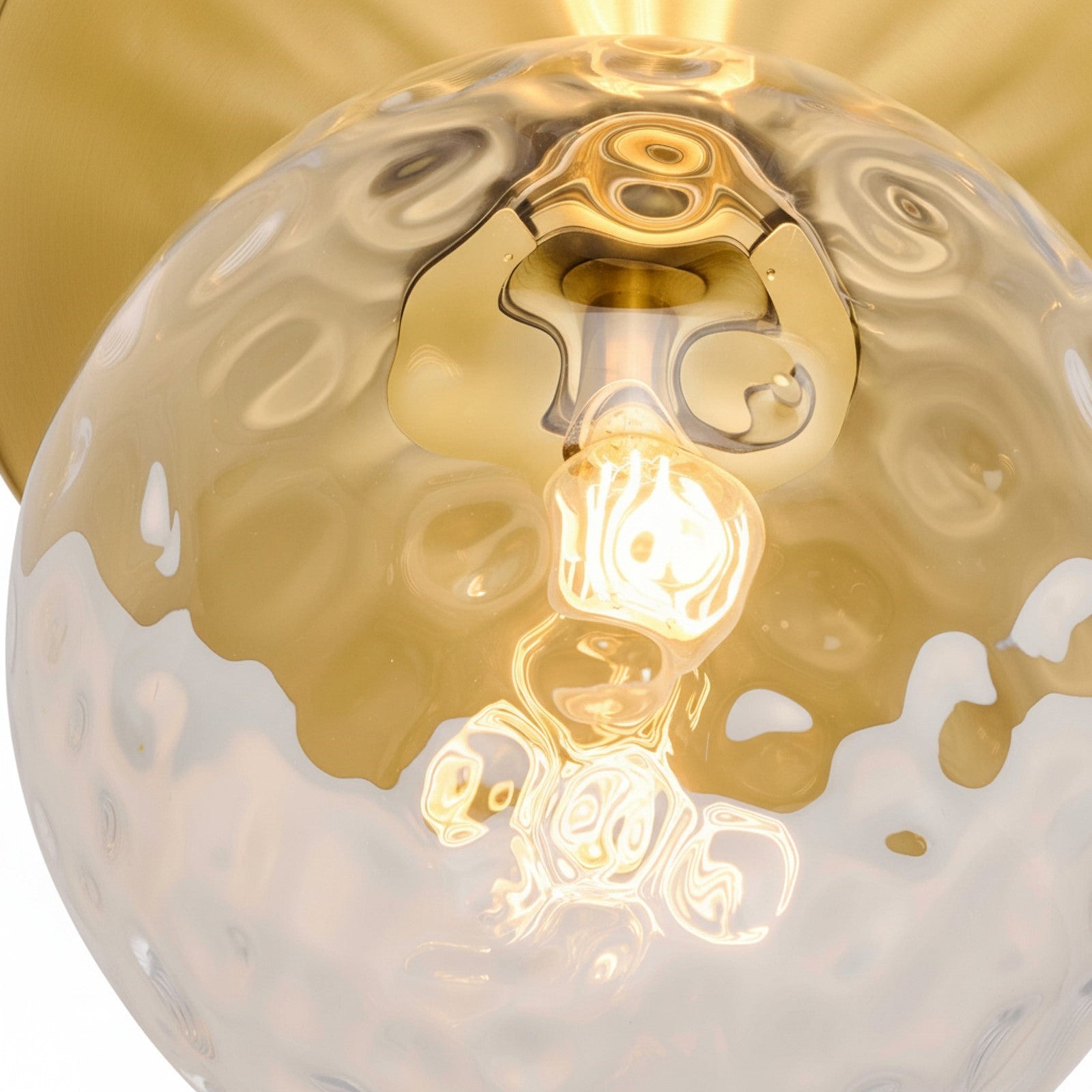 Dainolite Burlat 12.5in 1-Light Wall Sconce | Contemporary Aged Brass Metal and Clear Glass Globe | Bathroom & Hallway | 12.5 x | Model BUR-131W-AGB-CLR