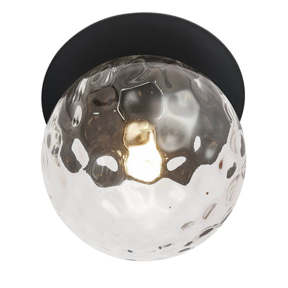 Dainolite Burlat 12.5in 1-Light Wall Sconce | Contemporary Matte Black Metal and Clear Glass | Hallway & Bathroom Accent | 12.5 x | Model BUR-131W-MB-CLR