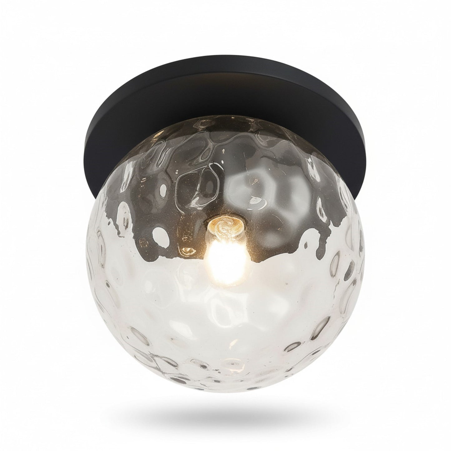 Dainolite Burlat 12.5in 1-Light Wall Sconce | Contemporary Matte Black Metal and Clear Glass | Hallway & Bathroom Accent | 12.5 x | Model BUR-131W-MB-CLR