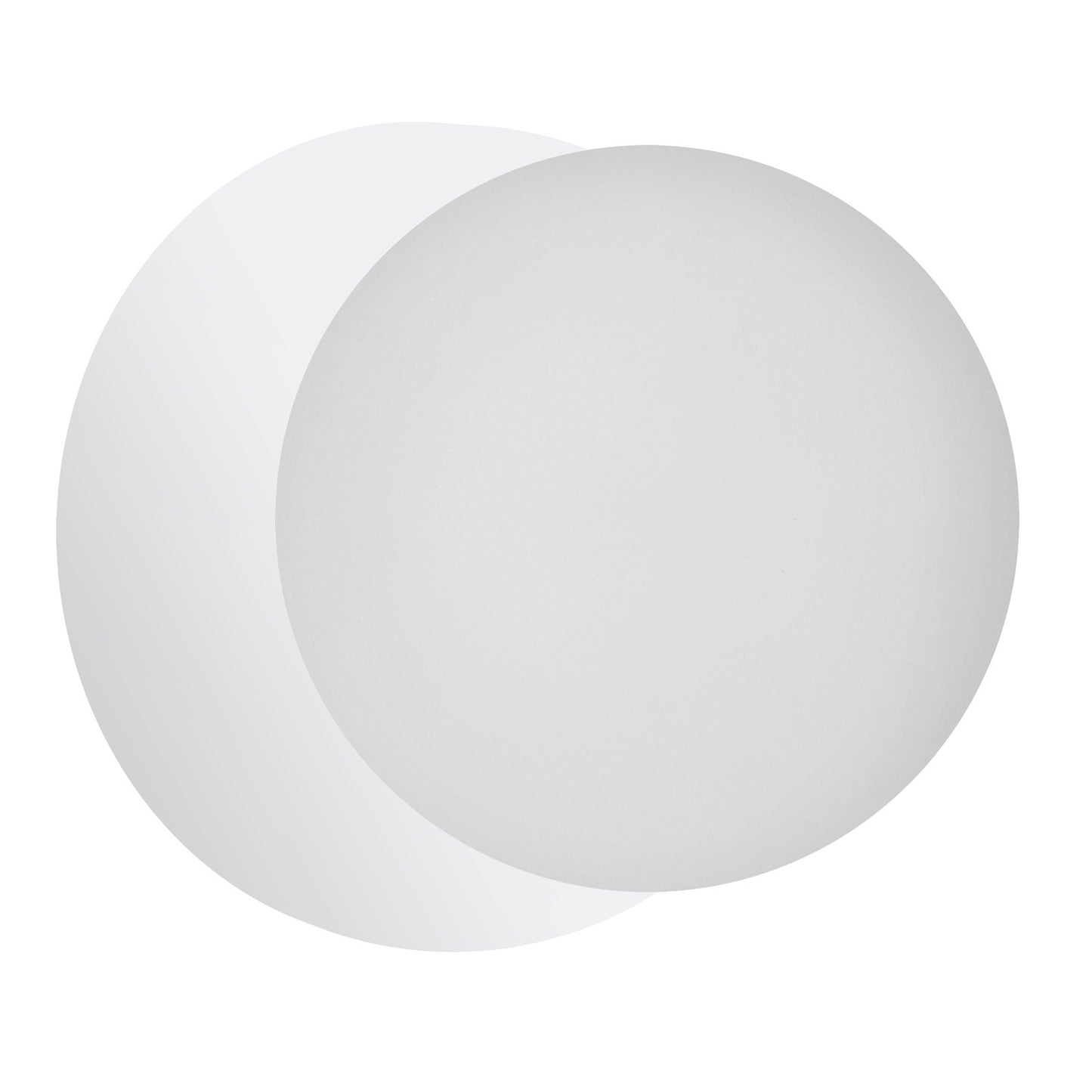 Dainolite Burlat 6in 1-Light Wall Sconce | Contemporary Matte White and White Glass | Hallway & Bathroom Accent | 6 x 6 x 6 in | Model BUR-51W-MW-WH