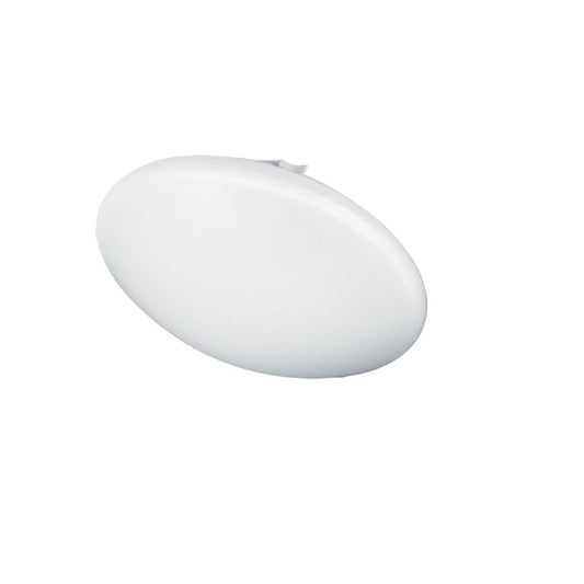 Dainolite LED 11in 1-Light Flush Mount | Polished Chrome and White Plastic/Metal | Kitchen & Hallway | 11 x 11 x 4 in | Model CFLED-A1114