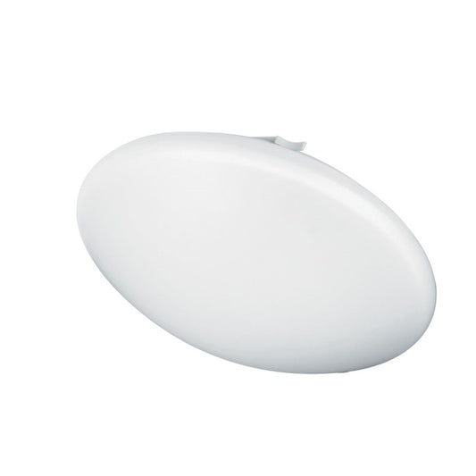 Dainolite LED 16in 1-Light Flush Mount | White Plastic/Metal | Kitchen & Hallway | 16 x 16 x 4 in | Model CFLED-A1622