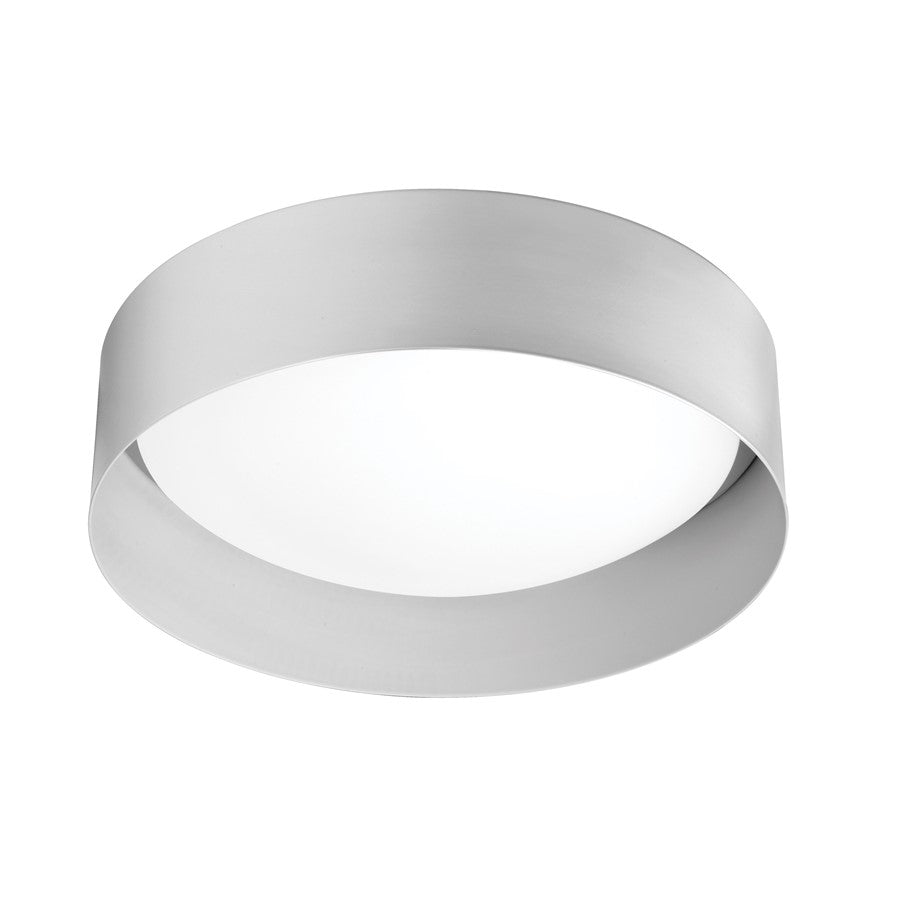 Dainolite Carmen 11in 1-Light Flush Mount | Modern Matte White and White Acrylic | Bedroom & Hallway | 11 x 11 x 3 in | Model CMN-1114LEDFH-MW
