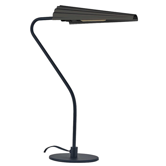 Dainolite Cassie 17in 1-Light Table Lamp | Transitional Matte Black Metal | Living Room & Bedroom Accent | 17 x 5 x 22 in | Model CSE-211T-MB