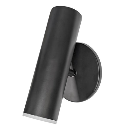 Dainolite Constance 8in 1-Light Wall Sconce | Modern Matte Black and Frosted Acrylic | Bedroom & Hallway Accent | 2 x 2 x 8 in | Model CST-106LEDW-MB