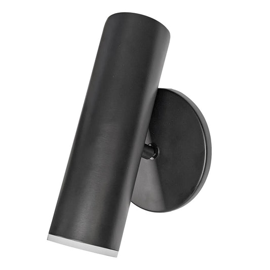 Dainolite Constance 8in 1-Light Wall Sconce | Modern Matte Black and Frosted Acrylic | Bedroom & Hallway Accent | 2 x 2 x 8 in | Model CST-106LEDW-MB