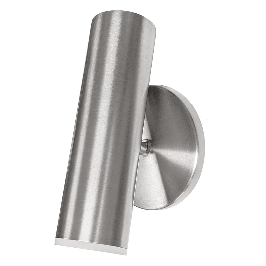 Dainolite Constance 8in 1-Light Wall Sconce | Modern Satin Chrome and Frosted Acrylic | Bedroom & Hallway Accent | Model CST-106LEDW-SC