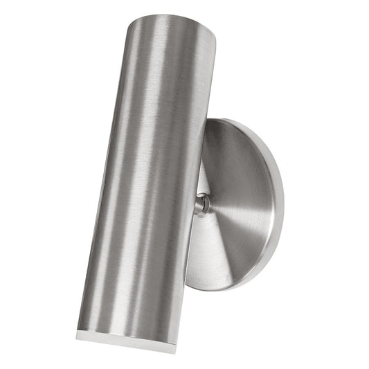 Dainolite Constance 8in 1-Light Wall Sconce | Modern Satin Chrome and Frosted Acrylic | Bedroom & Hallway Accent | Model CST-106LEDW-SC