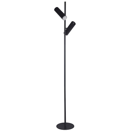 Dainolite Constance 62in Floor Lamp | Modern Matte Black and Frosted Acrylic | Living Room & Bedroom | 860 Lumens, Dimmable | Model CST-6112LEDF-MB