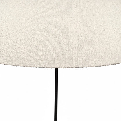 Dainolite Dalia 1-Light Table Lamp | Transitional Matte Black Metal and White Boucle Fabric | Living Room & Bedroom Accent | 22 x 22 x | Model DAL-281T-MB