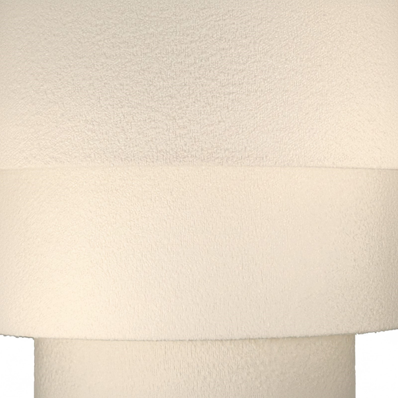 Dainolite Dalia 30in 9-Light Tiered Pendant | Transitional Aged Brass and White Boucle Fabric | Dining Room & Kitchen Island | 30 x | Model DAL-309P-AGB
