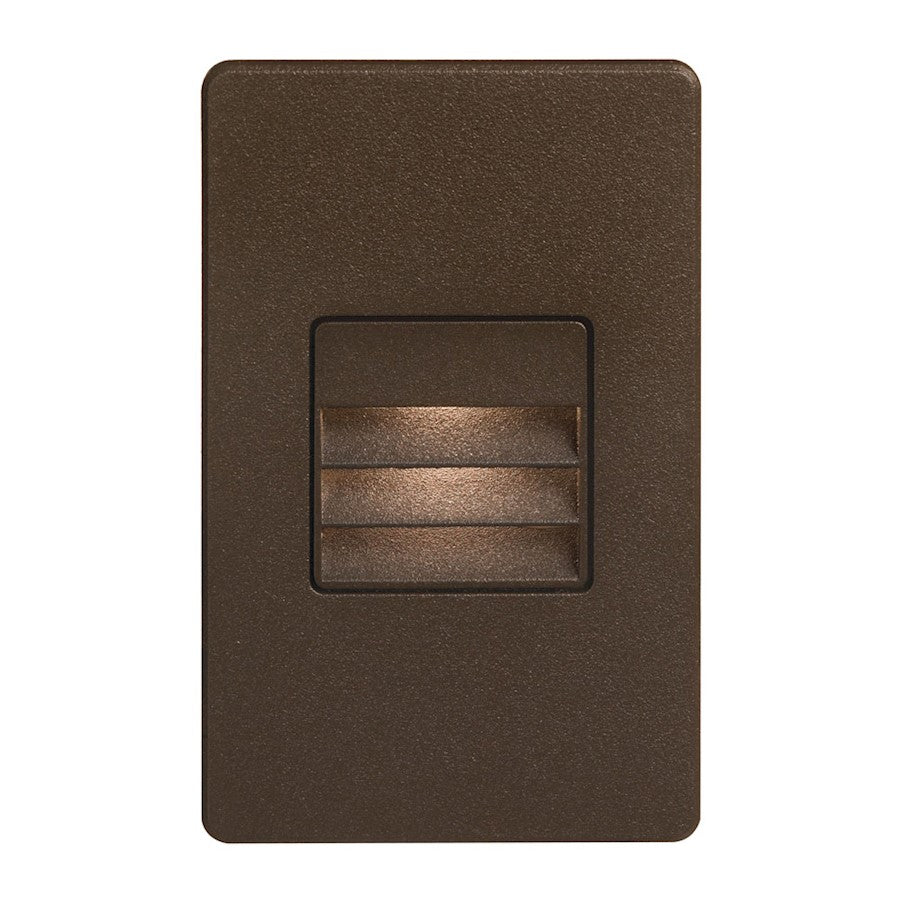 Dainolite DLEDW-234 5in 1-Light LED Wall Sconce | Modern Bronze with Louver | Outdoor Covered Patio & Entryway | 237 Lumens | Model DLEDW-234-BZ