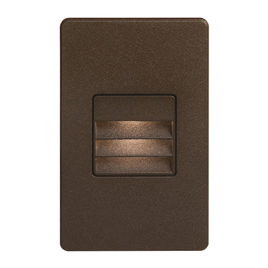 Dainolite DLEDW-234 5in 1-Light LED Wall Sconce | Modern Bronze with Louver | Outdoor Covered Patio & Entryway | 237 Lumens | Model DLEDW-234-BZ
