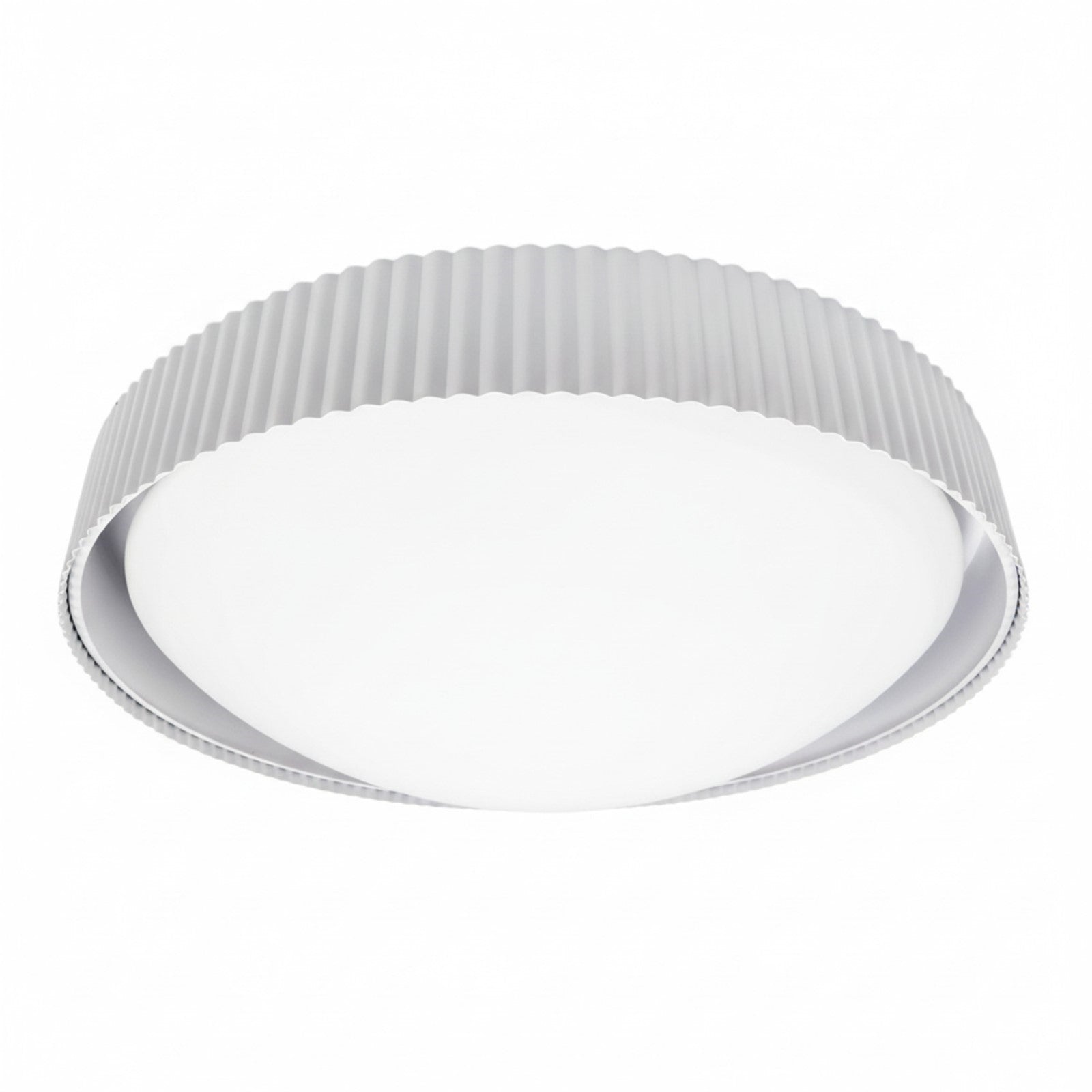 Dainolite Fabiana 13in 1-Light LED Flush Mount | Transitional Matte White Metal and White Glass | Hallway & Bathroom Ceiling | Model FBN-1330LEDFH-MW
