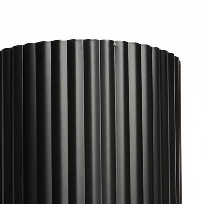 Dainolite Fabiana 5in 1-Light LED Cylinder Flush Mount | Transitional Matte Black Metal and White Acrylic | Hallway & Office | 5 x | Model FBN-515LEDFH-MB