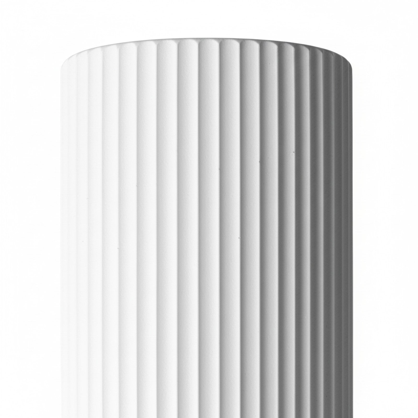 Dainolite Fabiana 5in 1-Light LED Cylinder Flush Mount | Transitional Matte White Metal and White Acrylic | Hallway & Office | 5 x | Model FBN-515LEDFH-MW