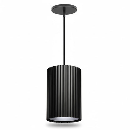 Dainolite Fabiana 5in 1-Light LED Pendant | Transitional Matte Black Metal and Matte Black Acrylic | Kitchen Island & Bathroom | 5 | Model FBN-515LEDP-MB