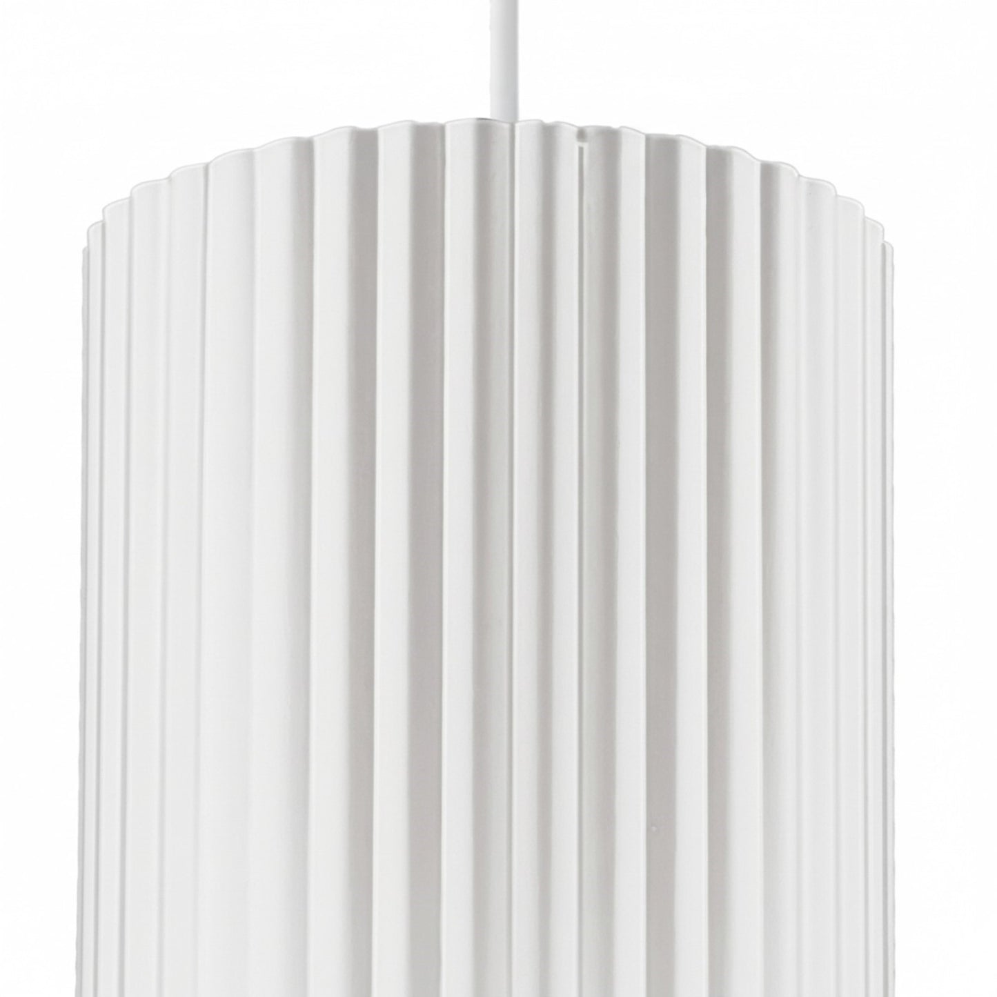 Dainolite Fabiana 5in 1-Light LED Pendant | Transitional Matte White Metal and Acrylic | Kitchen & Bathroom | 5 x 5 x 8 in | Model FBN-515LEDP-MW