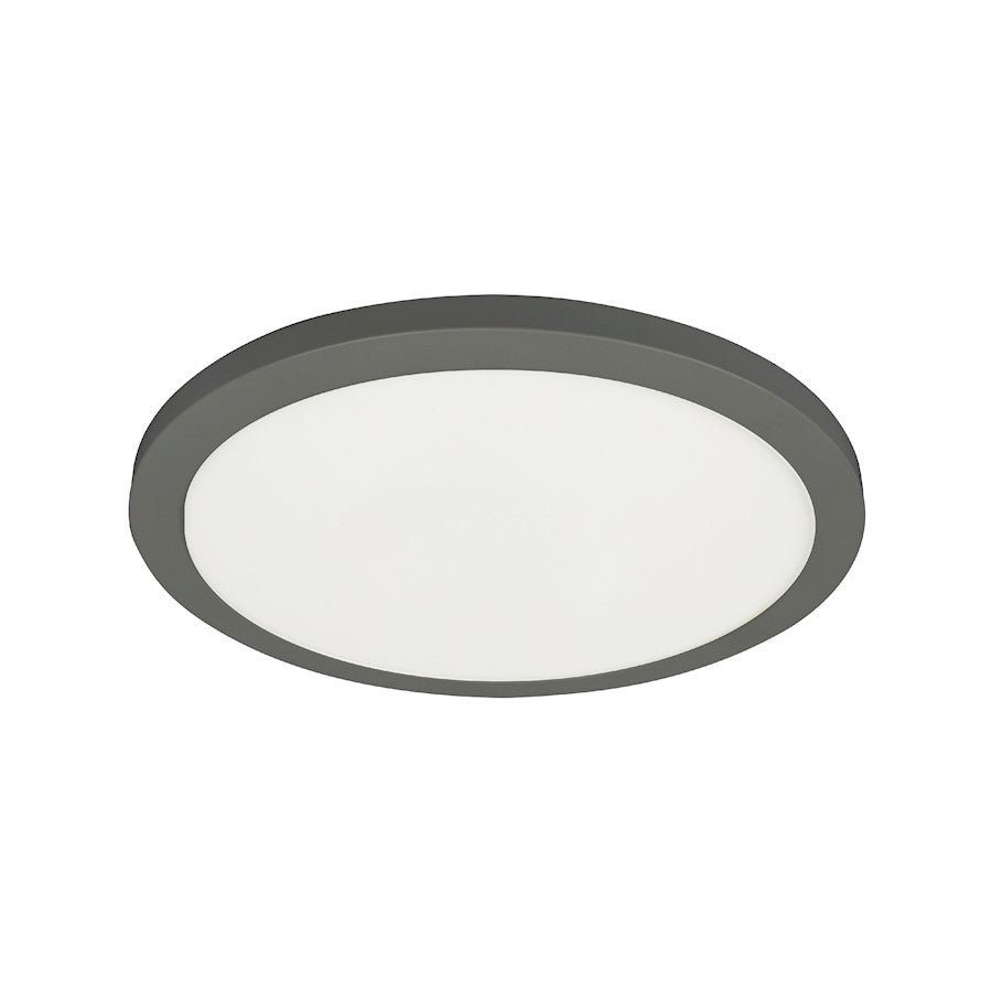Dainolite Franchesa 12in 1-Light LED Flush Mount | Contemporary Matte Black and White Acrylic | Bedroom & Hallway & Foyer | Model FCA-1225LEDFH-MB
