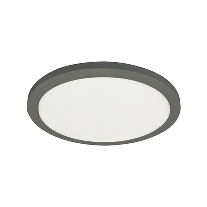 Dainolite Franchesa 12in 1-Light LED Flush Mount | Contemporary Matte Black and White Acrylic | Bedroom & Hallway & Foyer | Model FCA-1225LEDFH-MB