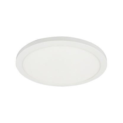 Dainolite Franchesa 12in 1-Light LED Flush Mount | Contemporary Matte White and White Acrylic | Bedroom & Hallway & Foyer | Model FCA-1225LEDFH-MW