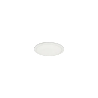 Dainolite Franchesa 5in 1-Light LED Flush Mount | Contemporary Matte White and White Acrylic | Hallway & Closet | 680lm | Model FCA-58LEDFH-MW