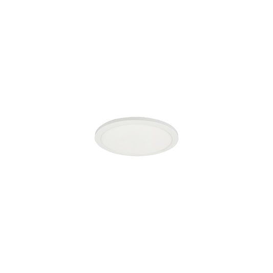 Dainolite Franchesa 5in 1-Light LED Flush Mount | Contemporary Matte White and White Acrylic | Hallway & Closet | 680lm | Model FCA-58LEDFH-MW