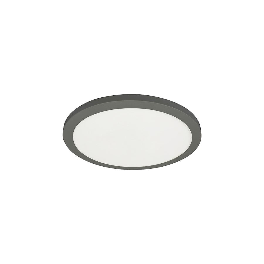 Dainolite Franchesa 9in 1-Light Flush Mount | Contemporary Matte Black and White Acrylic | Bedroom & Hallway | 1400 Lumens | Model FCA-920LEDFH-MB