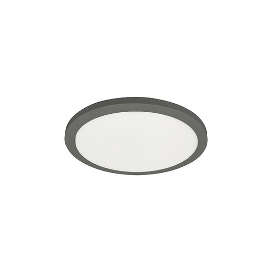 Dainolite Franchesa 9in 1-Light Flush Mount | Contemporary Matte Black and White Acrylic | Bedroom & Hallway | 1400 Lumens | Model FCA-920LEDFH-MB