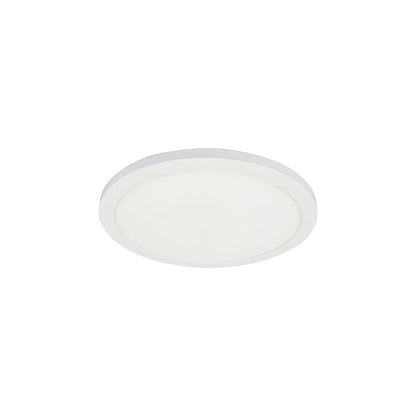 Dainolite Franchesa 9in 1-Light Flush Mount | Contemporary Matte White and White Acrylic | Bedroom & Hallway | 1400 Lumens | Model FCA-920LEDFH-MW