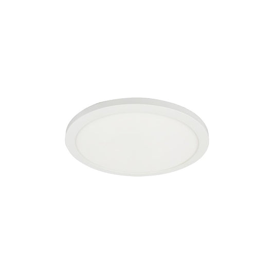 Dainolite Franchesa 9in 1-Light Flush Mount | Contemporary Matte White and White Acrylic | Bedroom & Hallway | 1400 Lumens | Model FCA-920LEDFH-MW