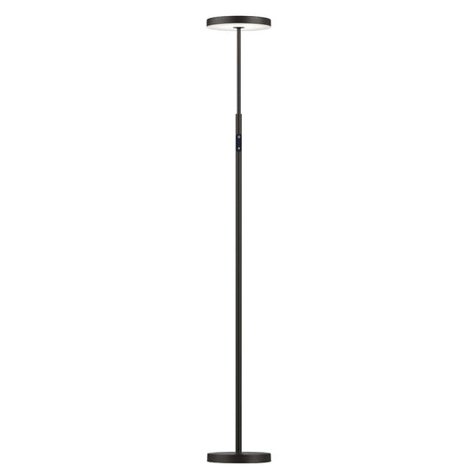Dainolite Francine 54in 1-Light LED Floor Lamp | Modern Sandy Black and White Acrylic | Office & Bedroom Task Light | Model FCE-5430LEDF-SB