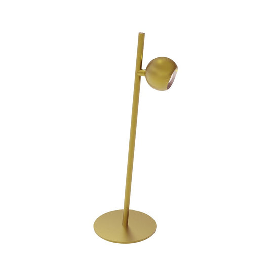 Dainolite Fernanda 16in LED Task Table Lamp | Modern Aged Brass Metal | Office & Bedroom Desk Light | 5 x 6 x 16 in | Model FER-165LEDT-AGB