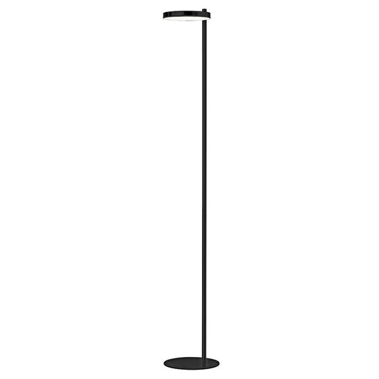 Dainolite Fia 60in 1-Light LED Floor Lamp | Transitional Matte Black and White Acrylic | Living Room & Office | 7 x 9 x 60 in | Model FIA-6030LEDF-MB