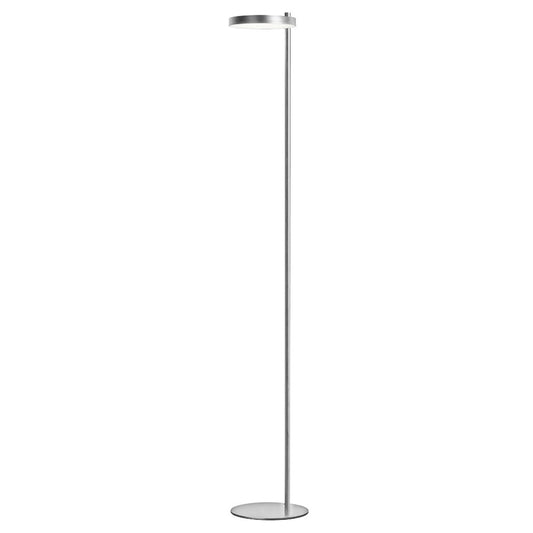Dainolite Fia 60in 1-Light LED Floor Lamp | Transitional Satin Chrome and White Acrylic | Living Room & Bedroom | 2100 Lumens | Model FIA-6030LEDF-SC