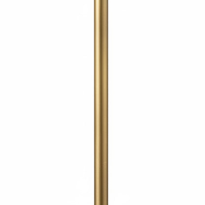 Dainolite Geraldine 16.5in 1-Light Floor Lamp | Contemporary Aged Brass Metal and White Fabric Shade | Living Room & Office | 16.5 | Model GRD-641F-AGB-WH