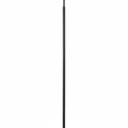 Dainolite Geraldine 16.5in 1-Light Floor Lamp | Contemporary Matte Black Metal and Black Fabric Shade | Living Room & Office | 800 | Model GRD-641F-MB-BK