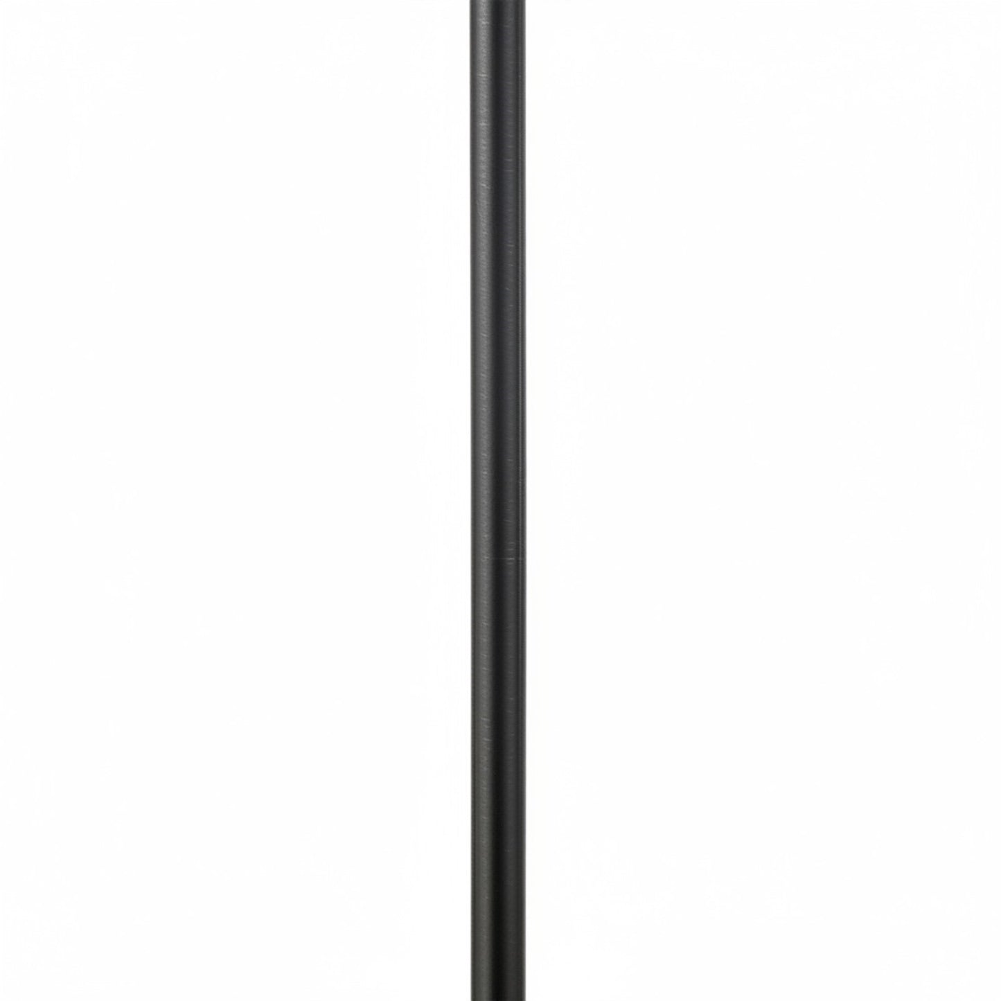 Dainolite Geraldine 63in 1-Light Floor Lamp | Contemporary Matte Black Metal and White Fabric Shade | Living Room & Bedroom Reading | Model GRD-641F-MB-WH