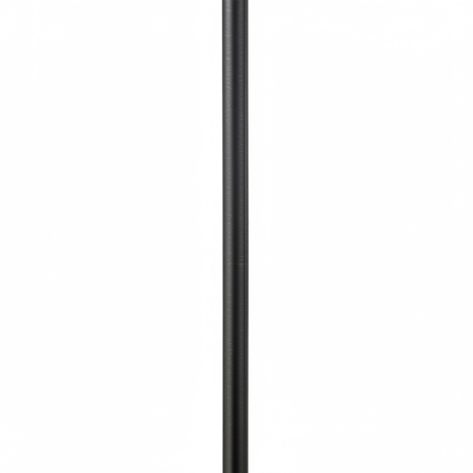 Dainolite Geraldine 63in 1-Light Floor Lamp | Contemporary Matte Black Metal and White Fabric Shade | Living Room & Bedroom Reading | Model GRD-641F-MB-WH