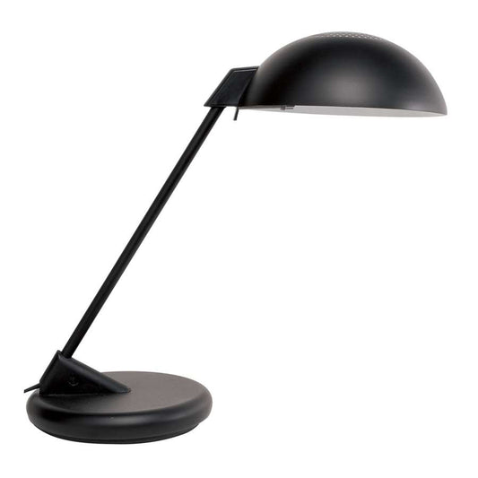Dainolite HIL900-BK 17in Desk Lamp | Industrial Matte Black Steel | Home Office & Task Lighting | 17 x 9 x 17 in | Model HIL900-BK