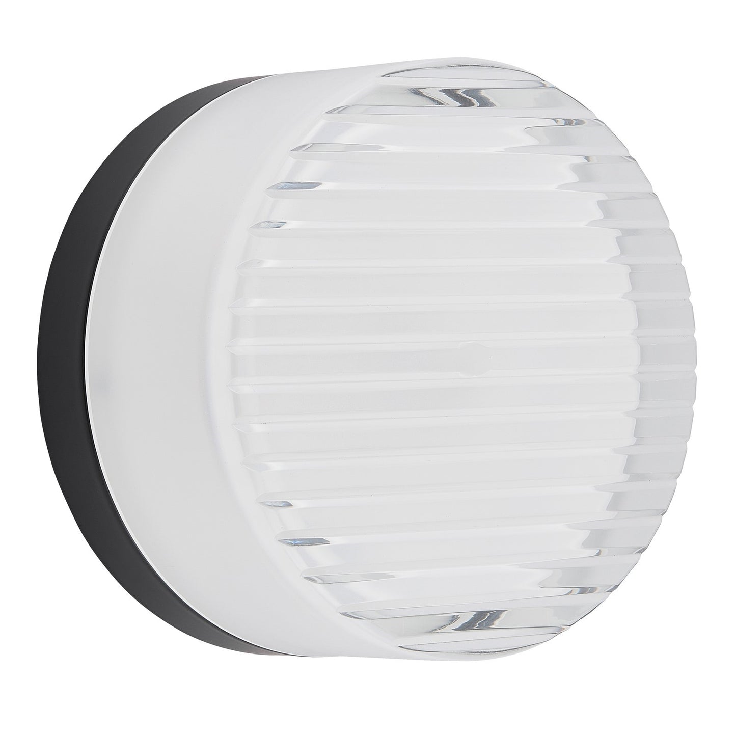 Dainolite Lucia 5.5in 1-Light LED Outdoor Wall Sconce | Modern Matte Black Metal and White Acrylic | Porch & Patio Exterior Wall | Model LUC-615LEDODW-MB