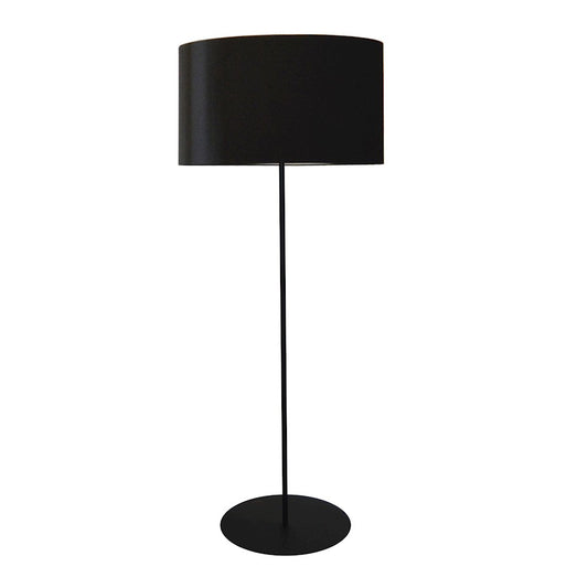 Dainolite Maine 22in 1-Light Floor Lamp | Matte Black Metal and Black Shade | Living Room & Bedroom | 22 x 22 x 64 in | Model MM221F-BK-797