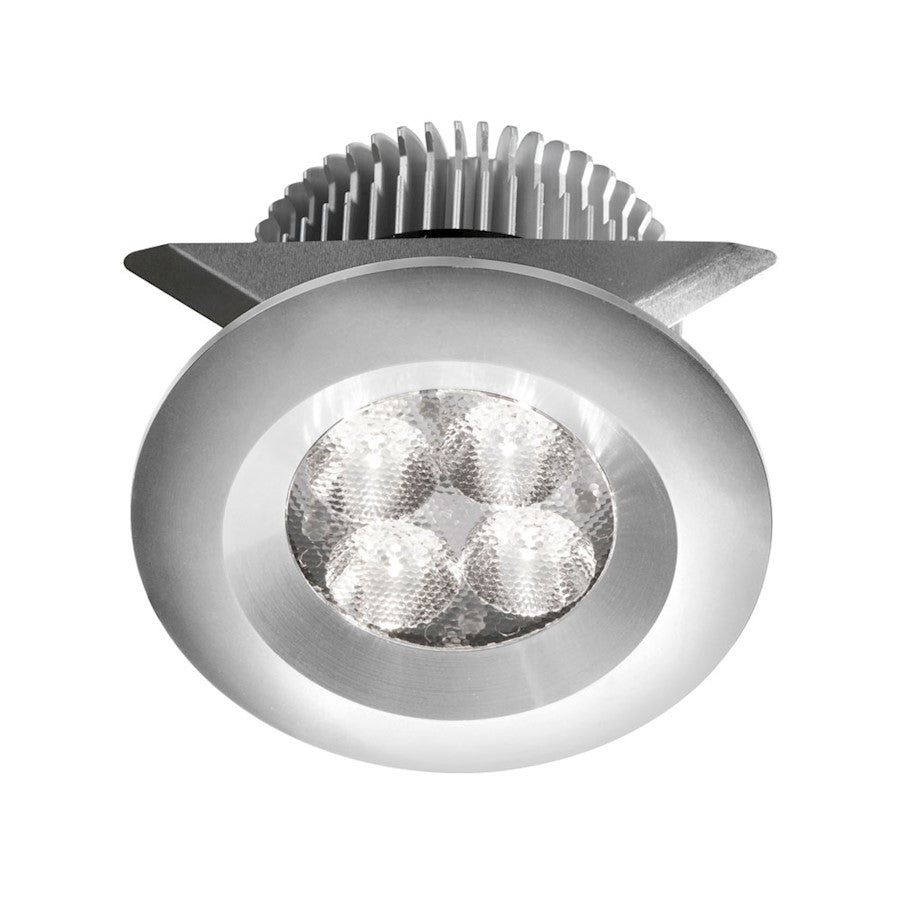 Dainolite MP-LED-8-AL 3in LED Cabinet Light | Anodized Aluminum Under-Cabinet Light | Kitchen & Display Case | 460lm 3000K | Model MP-LED-8-AL