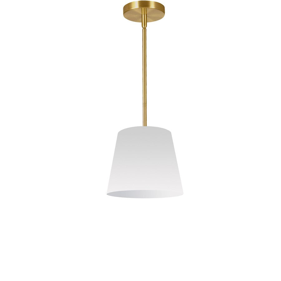 Dainolite Oversized Drum 10in 1-Light Pendant | Modern White Fabric and Polished Chrome Metal | Kitchen Island & Dining Room | 10 x 10 | Model ODR-XS-790
