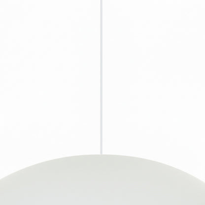 Dainolite Olivia 16in 1-Light Pendant | Contemporary Matte White Metal and Opal Glass | Kitchen Island & Bathroom | 15.75 x 15.75 x 4 | Model OLV-151P-MW