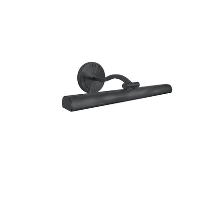 Dainolite Reina 16in 1-Light Picture Light | Contemporary Matte Black and Frosted Glass | Living Room & Gallery Wall | Model PIC333-16LED-MB
