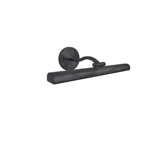 Dainolite Reina 16in 1-Light Picture Light | Contemporary Matte Black and Frosted Glass | Living Room & Gallery Wall | Model PIC333-16LED-MB