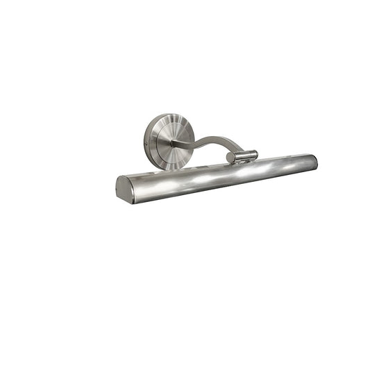 Dainolite Reina 16in 1-Light Picture Light | Contemporary Satin Chrome and Frosted Glass | Gallery Wall & Entryway | Model PIC333-16LED-SC