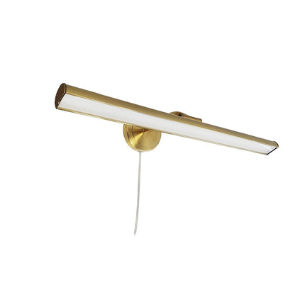 Dainolite Reina 24in 1-Light Picture Light | Contemporary Aged Brass and Frosted Glass | Gallery Wall & Entryway | Model PIC333-24LED-AGB