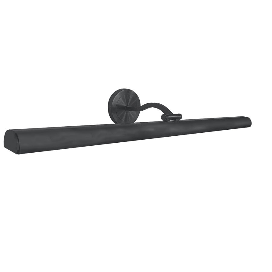Dainolite Reina 32in 1-Light Picture Light | Contemporary Matte Black and Frosted Glass | Living Room & Hallway | Model PIC333-32LED-MB
